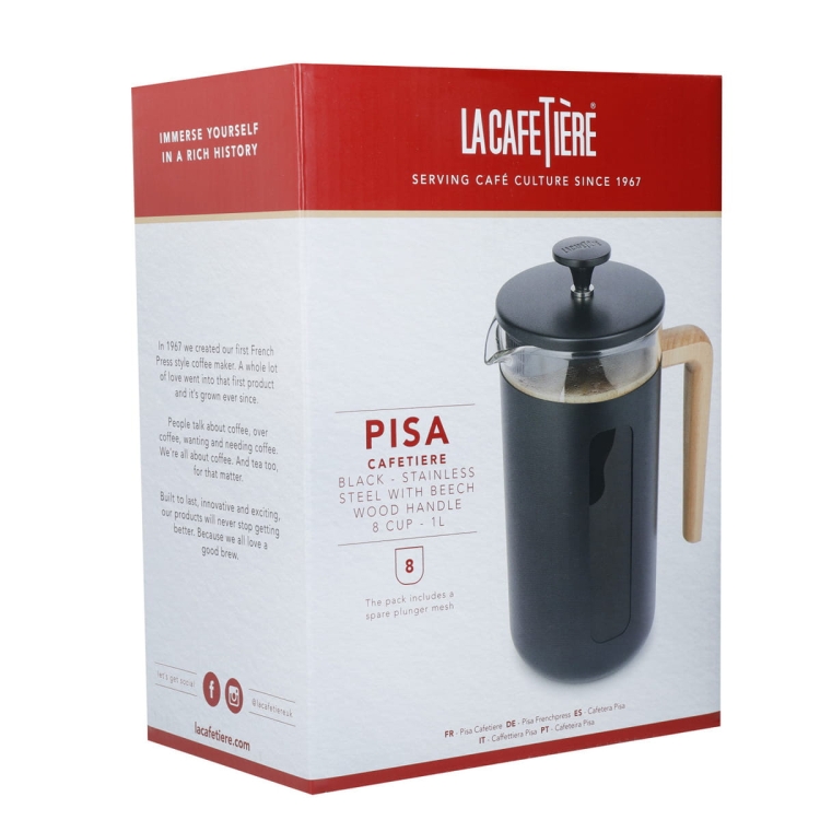 Kafeteria PISA 1L czarny La Cafetière LCPISA8CPBLKW