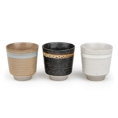 Kubki do herbaty ceramiczne Jari 200 ml - 3 sztuki / Bredemeijer  147090