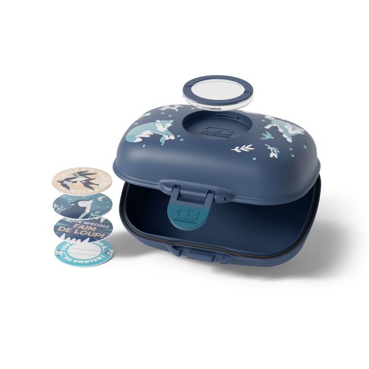 Lunchbox Monbento MB Gram 0,6 l – pojemnik dla dzieci z wymiennymi oznaczeniami