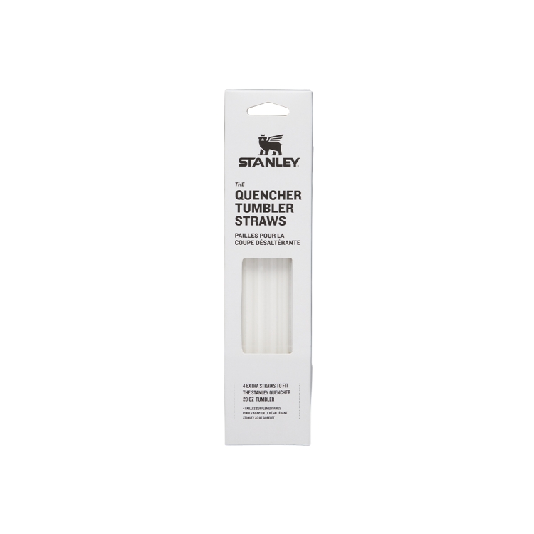 Zapasowe Słomki do Stanley Quencher H2.O FlowState™ 0,6 l  20oz Clear - 4 sztuki - bezbarwne