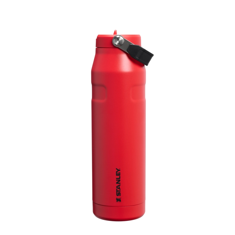 Stanley stalowa butelka na wodę IceFlow™ Flip Straw 1.06L Chili Black 10-12111-0271