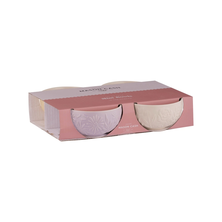 Miseczki ceramiczne 4 x 175 ml  Mason Cash IN THE MEADOW to elegancki komplet czterech miseczek, idealny na upominek dla miłośników gotowania, wypieków i stylowych dodatków do kuchni